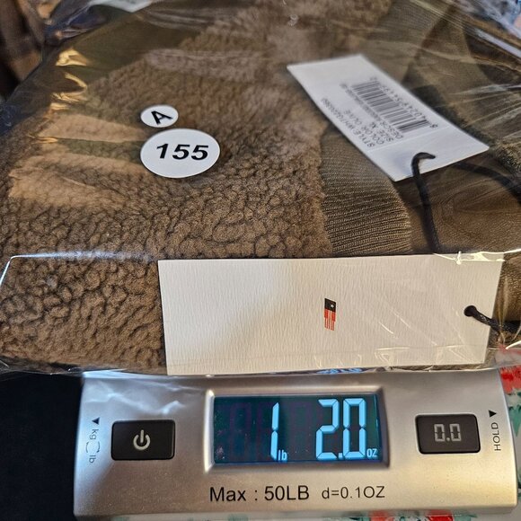 Honor The Gift Olive Brown Sherpa Vest XL With Button Front Embroidered H Logo - Picture 14 of 14